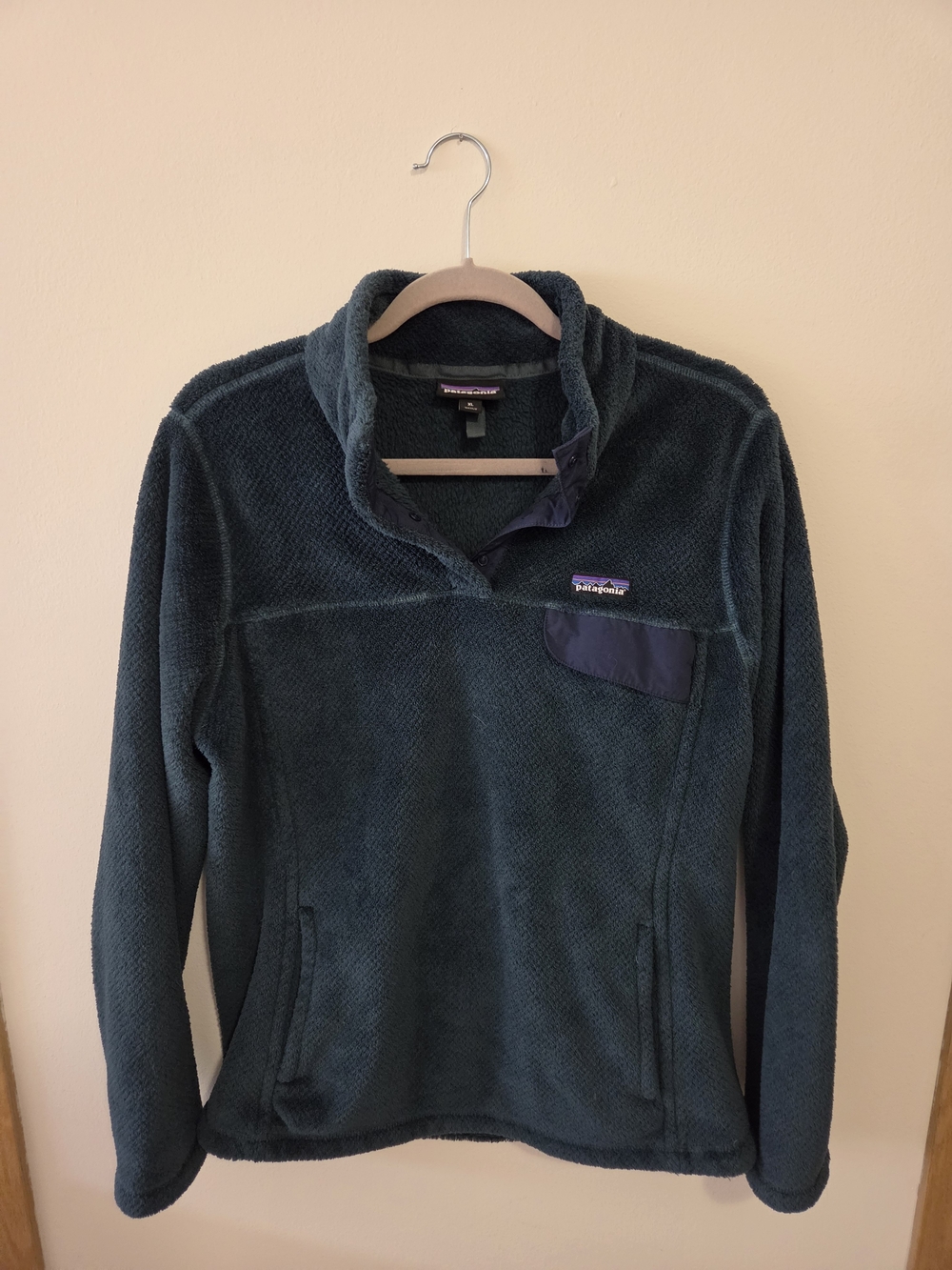 Patagonia Women's ReTool Snap-T Green Fleece Pullover XL